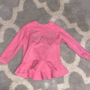 3/$9 or 5/$10 Pink kitty girls sweater size 5